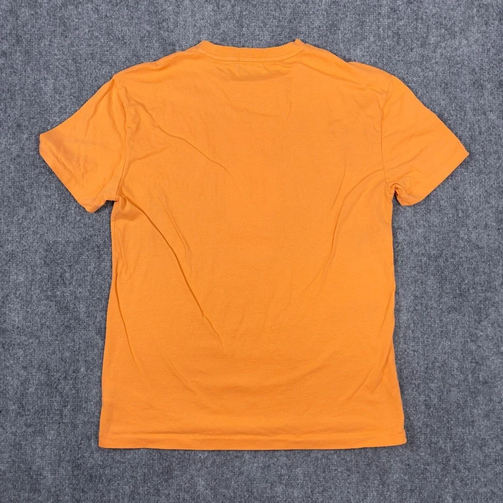 Polo Ralph Lauren Polo Bear T-Shirt Mens Small Orange Graphic Classic Fit Tee